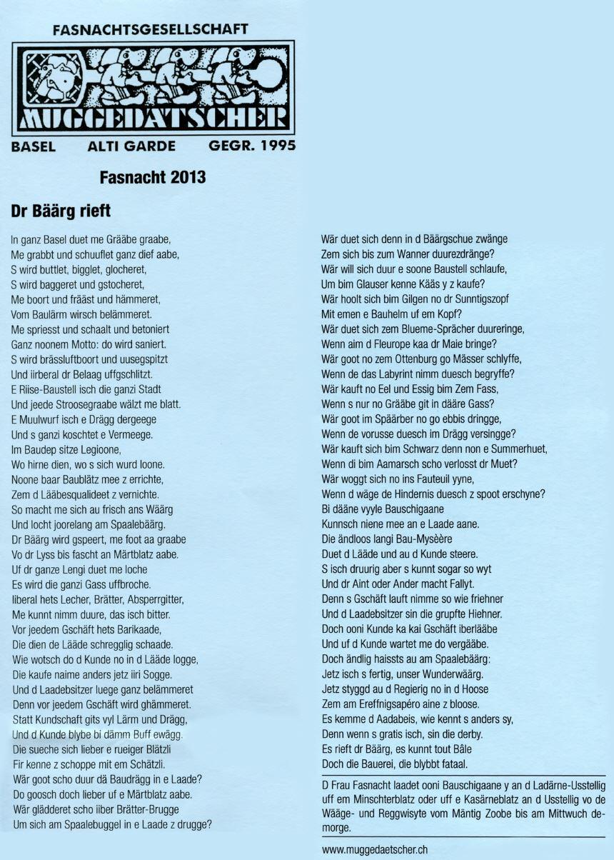 Sujet: Dr Bäärg rieft